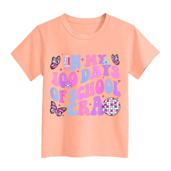 100 Days of School Shirt for Boys Girls Kids Kindergarten Happy 100th Day of School T-Shirt Celebration Gifts Top 2025 100% Cotton