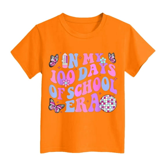 100 Days of School Shirt for Boys Girls Kids Kindergarten Happy 100th Day of School T-Shirt Celebration Gifts Top 2025 100% Cotton