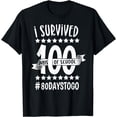 thumbnail image 1 of 100 Days of School Shirt for Girls Boys Teacher Adult Gift T-Shirt, 1 of 3