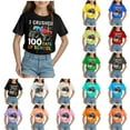 thumbnail image 1 of 100 Days of School Shirt for Toddler School T Shirt Kids Happy 100th Day Tshirt Boys Girls Gift Tees Tops 100 Days of School Shirt Girls, 1 of 4