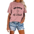 thumbnail image 1 of 100 Days of School Shirt for Women Teacher Graphic Short Sleeve Tshirt School Days Tee Tops, 1 of 5