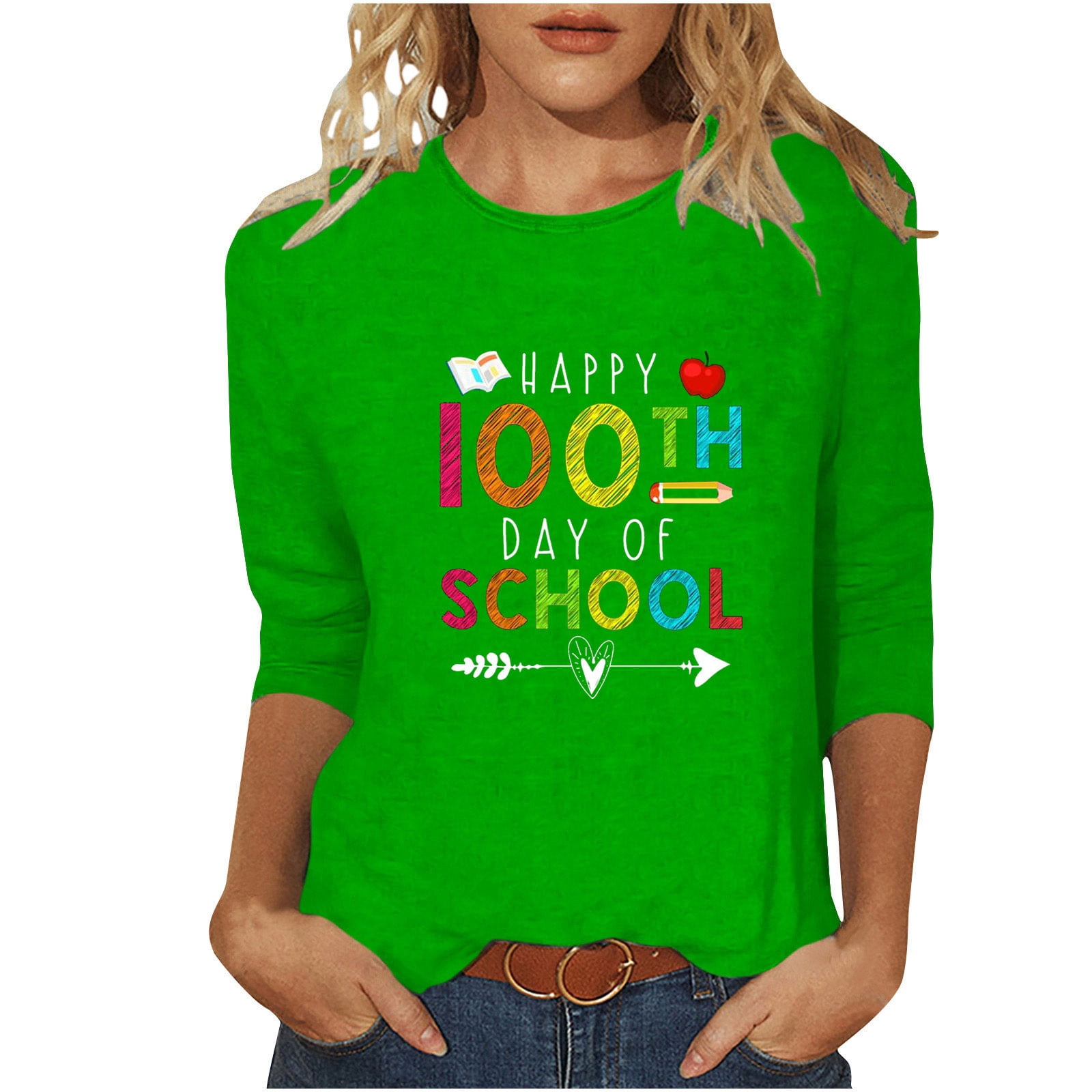 100 Days of School Shirts for Women Teacher 100th Day of School Student