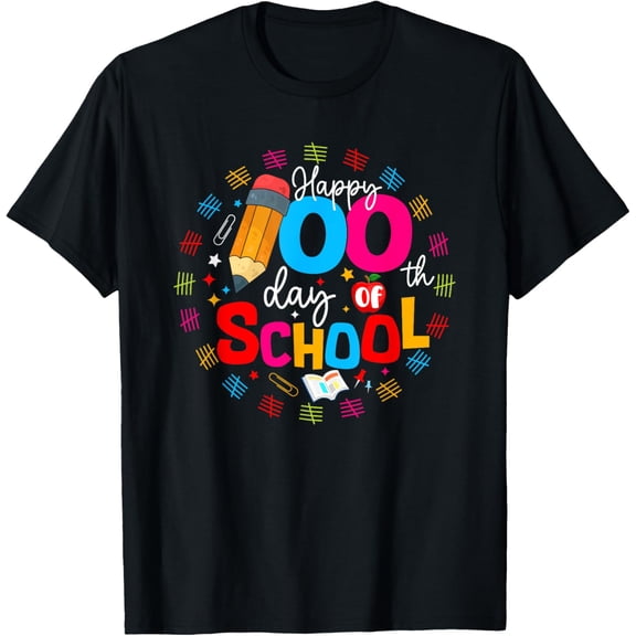 100 Days of School Teacher Student Happy 100th Day of School Adult T-shirt