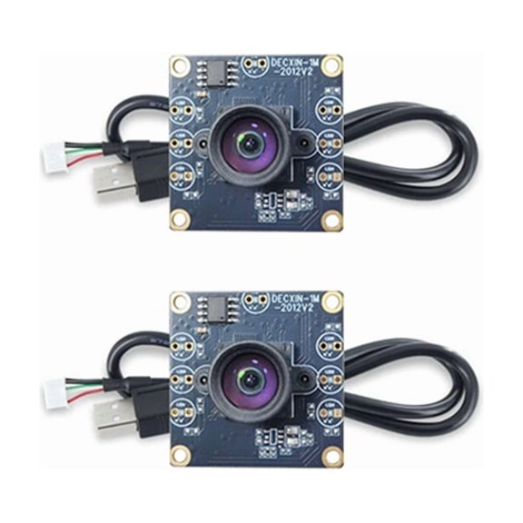 100 Degree Camera Module 1MP OV9732 1280x720 USB Free Driver Manual Focus with 60cm USB Cable for WinXP/7/8/10 2 Sets,2 * OV9732 camera module 2 * USB 60cm cable,As Shown