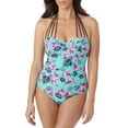 thumbnail image 1 of 100 Degrees Women's Maillot Tie-Neck One-piece Swimsuit, 1 of 2