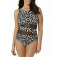 thumbnail image 1 of 100 Degrees Women's Mesh High Neck One-piece Swimsuit, 1 of 2