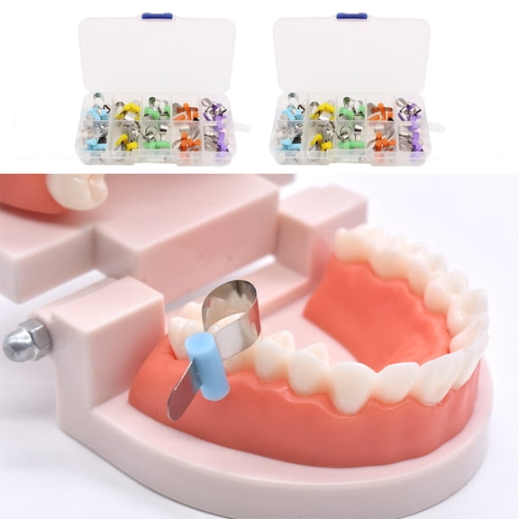 100 Dental Metal Sectional Contoured Matrix Bands Retainerless Automatrix Locker