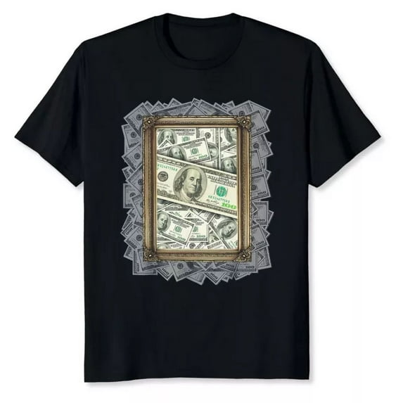 100 Dollar Bills, Funny Money Best Gift Idea T-Shirt Unisex S-5XL Hot Trending Shirt, Vintage Birthday Gift
