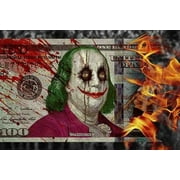 100 Dollar Joker Poster by Daveed Benito 36-by-24 Inches