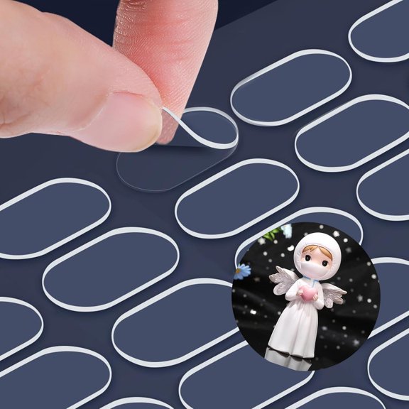 100 Dots Double Sided Adhesive Dots, Removable Sticky Dots For Wall Hanging Crafts Balloons Holiday Party Decorations, Easy To Clean