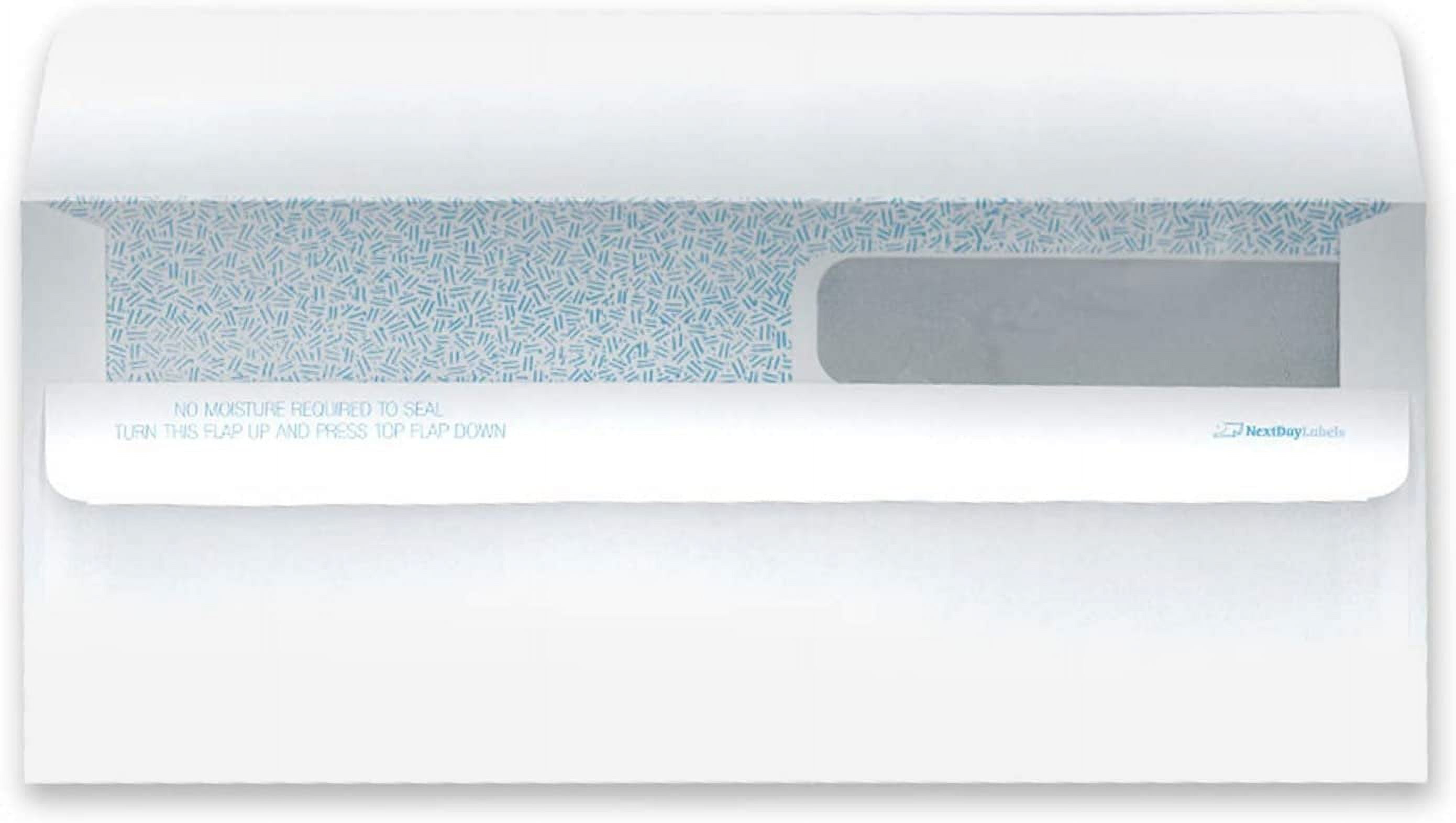 100 Double Window SELF Seal Security Check Envelopes Compatible with