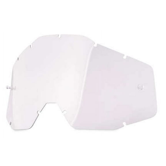 100% Dual Anti-Fog Lens for Racecraft/Accuri Goggles - Clear