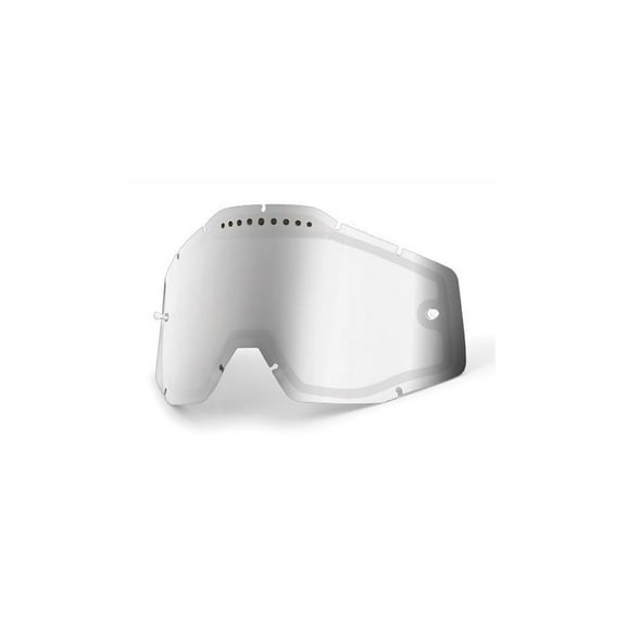 100% Dual Vented Lens for Racecraft/Accuri Goggles - Mirror Silver