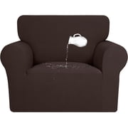 100% Dual Waterproof Couch Cover Slipcovers for Couches and Sofas - Stretch Non Slip Fleece Sofa Covers Washable, Leakproof Furniture Protector for Kids, Pets, Dog Sofa, Light Gray