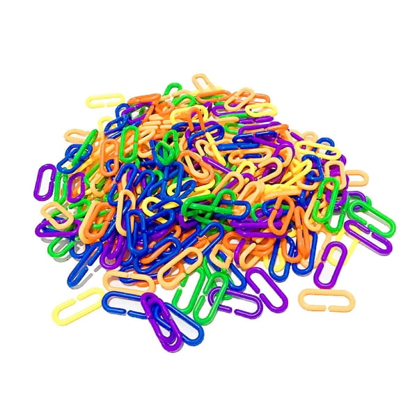 100 Durable C-Clips Hooks Chain Links Glider Rat Parrot Bird Toy Parts 1.5*3.5 cm