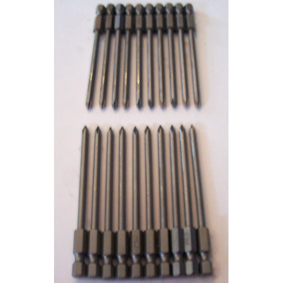 ***100*** ENKAY 3-1/2" PHILLIPS #0 SCREW DRIVER POWER BITS ROUND SHAFT PH0