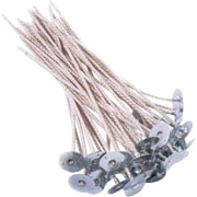 100 Eco12 Wicks For Soybean Candles 8 Inches Approximately 20.3 Cm Pre Waxed Wick For Candle Making Thick Wick With Base
