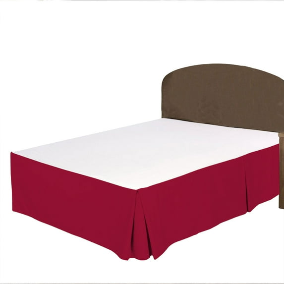 100% Egyptian Cotton 1 PCs Box Pleated BedSkirt 18 inches (Hot Pink,Cal-King)