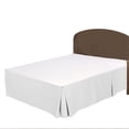 thumbnail image 1 of 100% Egyptian Cotton 1 PCs Box Pleated BedSkirt 21 inches (White,Twin Xl), 1 of 5