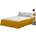 thumbnail image 1 of 100% Egyptian Cotton 1 PCs Ruffled BedSkirt 15 inches (Gold,Twin), 1 of 5