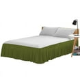thumbnail image 1 of 100% Egyptian Cotton 1 PCs Ruffled BedSkirt 15 inches (Sage,Full), 1 of 5