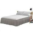 thumbnail image 1 of 100% Egyptian Cotton 1 PCs Ruffled BedSkirt 21 inches (Silver,Twin), 1 of 5