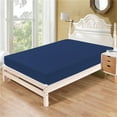 thumbnail image 1 of 100% Egyptian Cotton 1 Pcs Fitted Sheet 10 Inches Stripe(Egyptian/Royal Blue,Twin), 1 of 5