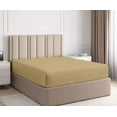 thumbnail image 1 of BEDDING BEGS-100% Egyptian Cotton-1 PC Elastic Fitted Sheet with 12 inch Deep Pocket, 600 TC, Luxury & Cool-Taupe Solid, Twin Size, 1 of 5