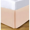 thumbnail image 1 of 100% Egyptian Cotton 1000 Thread Count 1Pcs Luxury Hotel Quality Box Pleated Bed Skirt 15" Inch Drop, King Size (78"X80") Inch, Blush Solid, 1 of 6