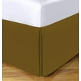 thumbnail image 1 of 100% Egyptian Cotton 1000 Thread Count 1Pcs Luxury Hotel Quality Box Pleated Bed Skirt 15" Inch Drop, RV King Size (72"X80") Inch, Taupe Solid, 1 of 6