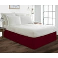thumbnail image 1 of 100% Egyptian Cotton 1000 Thread Count 1Pcs Luxury Hotel Quality Box Pleated Bed Skirt 15" Inch Drop, Twin XL Size (39"X80") Inch, Burgundy Solid, 1 of 6
