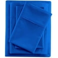 thumbnail image 1 of 100% Egyptian Cotton 4 PC Bed Sheet Set, 600 Thread Count, Extra Soft and Luxury, Luxury Sheet Set 4 PC, 22" Deep Pocket - Full XXL Size - Royal Blue Solid., 1 of 4