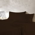 thumbnail image 1 of 100% Egyptian Cotton 4 Pcs Sheet Set Stripe 24 inches (Chocolate,King), 1 of 6