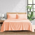 thumbnail image 1 of 100% Egyptian Cotton 400 Thread Count 4 Piece Sheet Set 12 Inch Deep Pocket Color Pink Stripe Size Full, 1 of 5