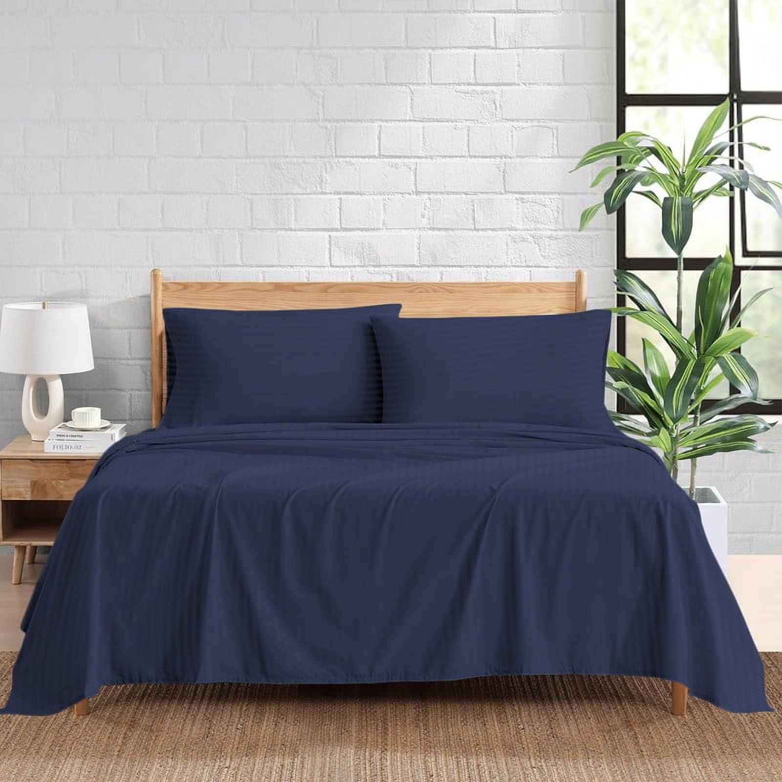 100% Egyptian Cotton 400 Thread Count 4 Piece Sheet Set 30 Inch Deep ...