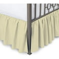 thumbnail image 1 of 100% Egyptian Cotton 800 Thread Count Hotel Quality Dust Ruffle Bed Skirt, 15" Inch Drop Length Ruffle Bed Skirt, Full Size (54" x 75") Inch, Ivory Solid, 1 of 5