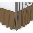 thumbnail image 1 of 100% Egyptian Cotton 800 Thread Count Hotel Quality Dust Ruffle Bed Skirt, 21" Inch Drop Length Ruffle Bed Skirt, King Size (78" x 80") Inch, Taupe Solid, 1 of 5
