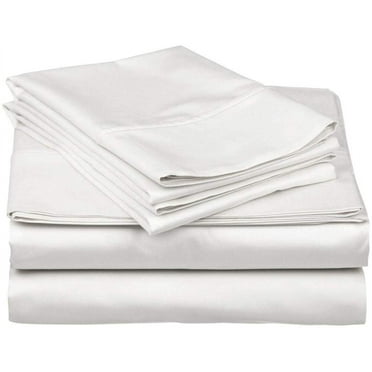 100% Egyptian Cotton 800 Thread Count Sleeper Sofa Sheet Fit Up to 5" Inches Deep Pocket Twin Sleeper Sofa Bed Sheet Set (36" x 72" + 5"), Twin Size, White Solid