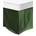 thumbnail image 1 of 100% Egyptian Cotton Chic Solid Bed Skirt with Split Corners Hunter Green / King, 1 of 2