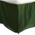 thumbnail image 1 of 100% Egyptian Cotton Chic Solid Bed Skirt with Split Corners Hunter Green / Twin, 1 of 1
