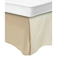 thumbnail image 1 of 100% Egyptian Cotton Chic Solid Bed Skirt with Split Corners Ivory / Twin, 1 of 2
