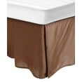 thumbnail image 1 of 100% Egyptian Cotton Chic Solid Bed Skirt with Split Corners Mocha / Queen, 1 of 2