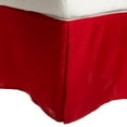 thumbnail image 1 of 100% Egyptian Cotton Chic Solid Bed Skirt with Split Corners Red / Twin, 1 of 1