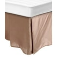 thumbnail image 1 of 100% Egyptian Cotton Chic Solid Bed Skirt with Split Corners Taupe / Queen, 1 of 2