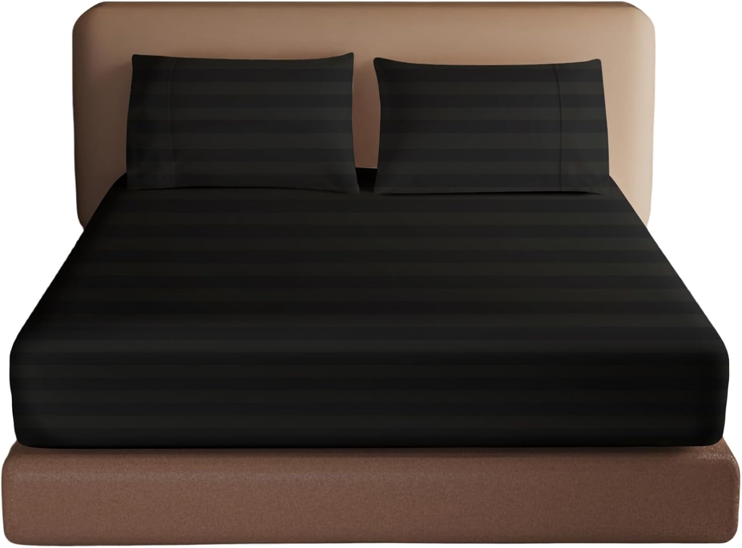 Bamboo Viscose Fitted Sheet - Twin XL/ Split King, 16" Deep Pocket, Cooling & Silky Soft, Navy Blue