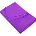 thumbnail image 1 of 100% Egyptian Cotton Full/Full XL (81" X 96") Flat Sheet, 600 Thread Count, Cool & Breathable, Soft & Durable Top Sheet {Solid Purple Full/Full XL Size }, 1 of 6