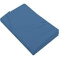 thumbnail image 1 of 100% Egyptian Cotton King/Cal King (104" X 110") Flat Sheet, 600 Thread Count, Cool & Breathable, Soft & Durable Top Sheet { Solid Medium Blue King/CAL King Size }, 1 of 6