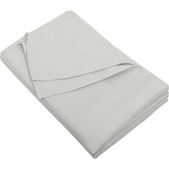 100% Egyptian Cotton King/Cal King (104" X 110") Flat Sheet, 600 Thread Count, Cool & Breathable, Soft & Durable Top Sheet { Solid Silver Gray King/CAL King Size }