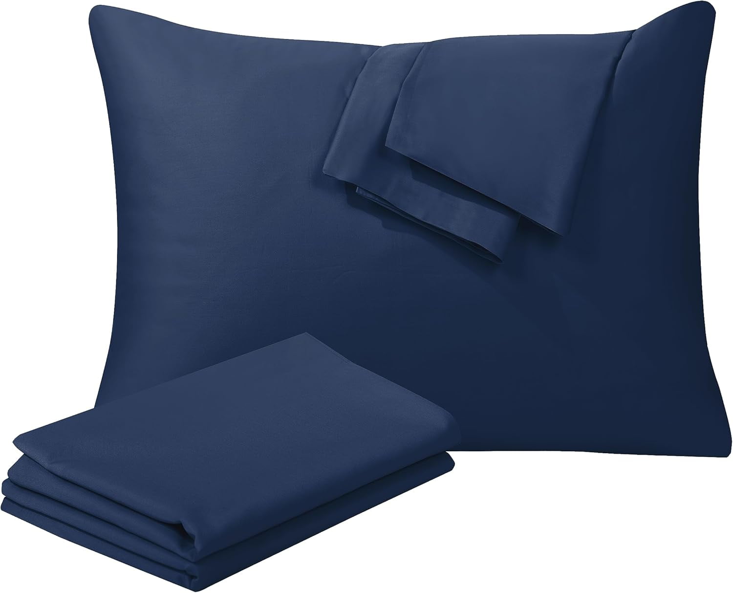 Queen Size Pillow Protectors - 100% Egyptian Cotton, 400 Thread Count, Set Of 2 - View #3