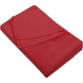thumbnail image 1 of 100% Egyptian Cotton Queen/Queen XL (92" X 104") Flat Sheet, 600 Thread Count, Cool & Breathable, Soft & Durable Top Sheet { Solid Burgundy Queen/Queen XL Size }, 1 of 6